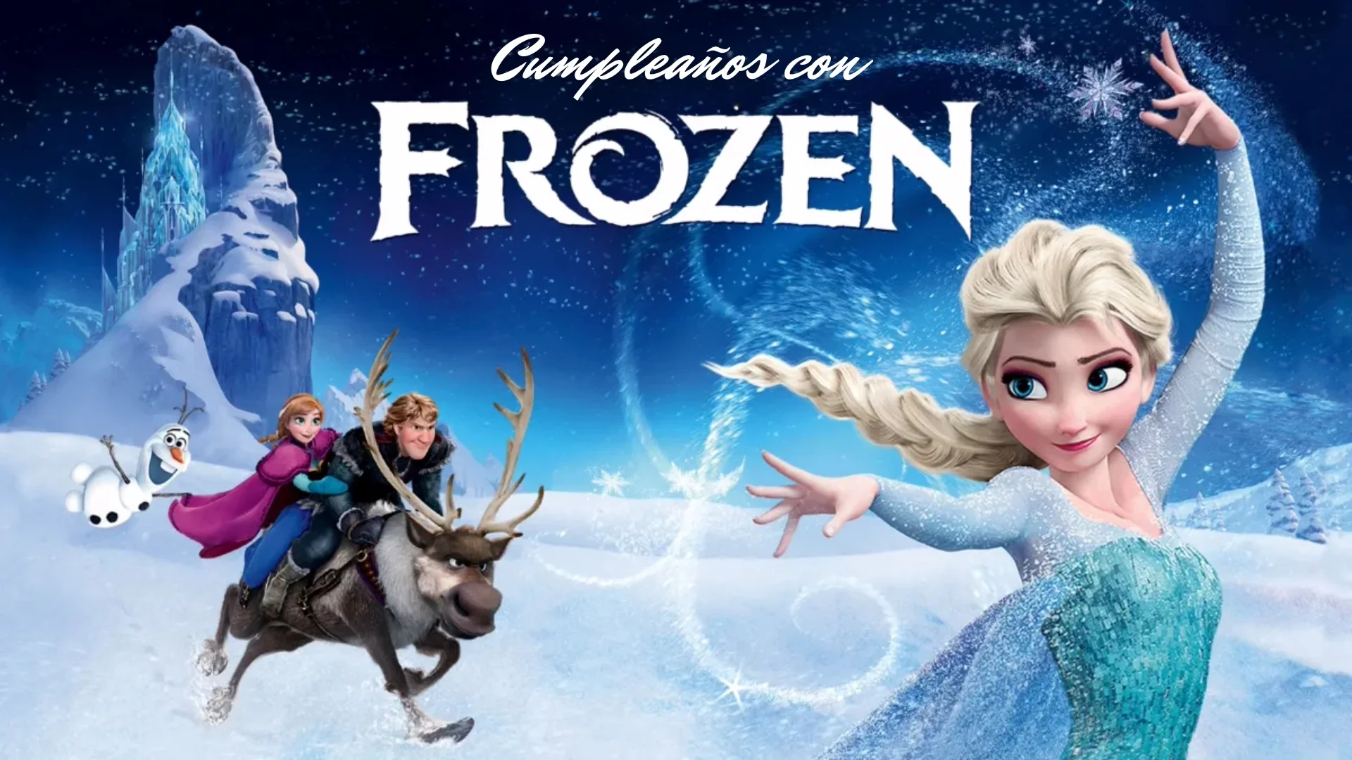 invitacion de cumpleaños de frozen digital